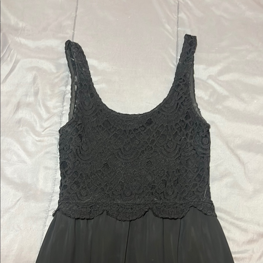 H&M Divided Black Lace Detail Dress